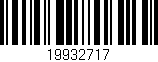 Código de barras (EAN, GTIN, SKU, ISBN): '19932717'