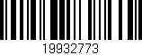 Código de barras (EAN, GTIN, SKU, ISBN): '19932773'