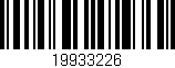 Código de barras (EAN, GTIN, SKU, ISBN): '19933226'