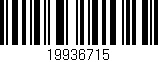 Código de barras (EAN, GTIN, SKU, ISBN): '19936715'