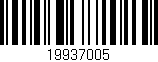 Código de barras (EAN, GTIN, SKU, ISBN): '19937005'