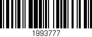 Código de barras (EAN, GTIN, SKU, ISBN): '1993777'