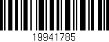 Código de barras (EAN, GTIN, SKU, ISBN): '19941785'