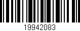 Código de barras (EAN, GTIN, SKU, ISBN): '19942083'