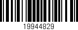 Código de barras (EAN, GTIN, SKU, ISBN): '19944829'