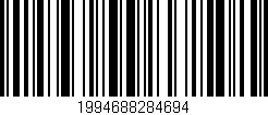 Código de barras (EAN, GTIN, SKU, ISBN): '1994688284694'