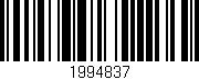 Código de barras (EAN, GTIN, SKU, ISBN): '1994837'