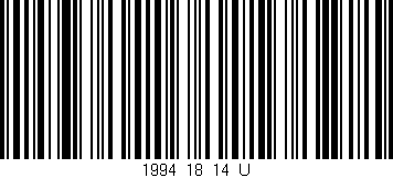 Código de barras (EAN, GTIN, SKU, ISBN): '1994_18_14_U'