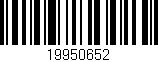 Código de barras (EAN, GTIN, SKU, ISBN): '19950652'