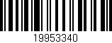 Código de barras (EAN, GTIN, SKU, ISBN): '19953340'