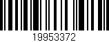 Código de barras (EAN, GTIN, SKU, ISBN): '19953372'