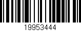 Código de barras (EAN, GTIN, SKU, ISBN): '19953444'