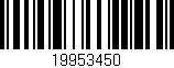 Código de barras (EAN, GTIN, SKU, ISBN): '19953450'