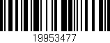 Código de barras (EAN, GTIN, SKU, ISBN): '19953477'