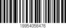 Código de barras (EAN, GTIN, SKU, ISBN): '19954056476'