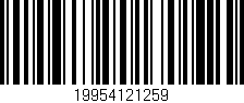 Código de barras (EAN, GTIN, SKU, ISBN): '19954121259'