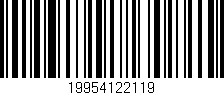 Código de barras (EAN, GTIN, SKU, ISBN): '19954122119'