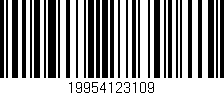 Código de barras (EAN, GTIN, SKU, ISBN): '19954123109'