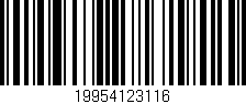 Código de barras (EAN, GTIN, SKU, ISBN): '19954123116'