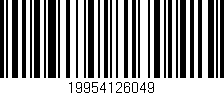 Código de barras (EAN, GTIN, SKU, ISBN): '19954126049'