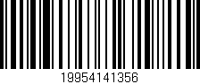 Código de barras (EAN, GTIN, SKU, ISBN): '19954141356'