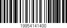 Código de barras (EAN, GTIN, SKU, ISBN): '19954141400'
