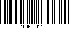 Código de barras (EAN, GTIN, SKU, ISBN): '19954182199'