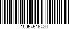 Código de barras (EAN, GTIN, SKU, ISBN): '19954516420'