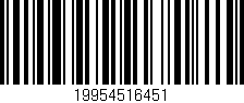 Código de barras (EAN, GTIN, SKU, ISBN): '19954516451'