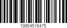 Código de barras (EAN, GTIN, SKU, ISBN): '19954516475'