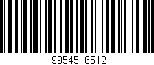 Código de barras (EAN, GTIN, SKU, ISBN): '19954516512'