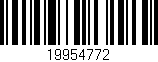 Código de barras (EAN, GTIN, SKU, ISBN): '19954772'