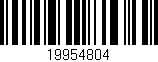 Código de barras (EAN, GTIN, SKU, ISBN): '19954804'
