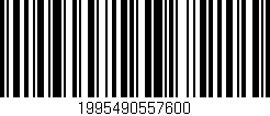 Código de barras (EAN, GTIN, SKU, ISBN): '1995490557600'