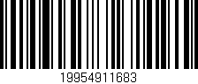 Código de barras (EAN, GTIN, SKU, ISBN): '19954911683'