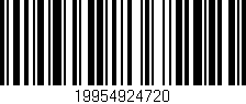 Código de barras (EAN, GTIN, SKU, ISBN): '19954924720'