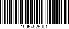 Código de barras (EAN, GTIN, SKU, ISBN): '19954925901'