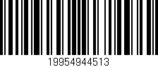 Código de barras (EAN, GTIN, SKU, ISBN): '19954944513'
