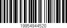 Código de barras (EAN, GTIN, SKU, ISBN): '19954944520'