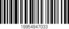Código de barras (EAN, GTIN, SKU, ISBN): '19954947033'