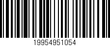 Código de barras (EAN, GTIN, SKU, ISBN): '19954951054'
