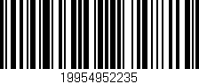 Código de barras (EAN, GTIN, SKU, ISBN): '19954952235'