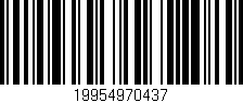 Código de barras (EAN, GTIN, SKU, ISBN): '19954970437'