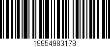 Código de barras (EAN, GTIN, SKU, ISBN): '19954983178'