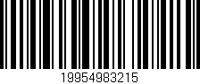 Código de barras (EAN, GTIN, SKU, ISBN): '19954983215'