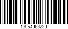 Código de barras (EAN, GTIN, SKU, ISBN): '19954983239'