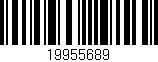 Código de barras (EAN, GTIN, SKU, ISBN): '19955689'