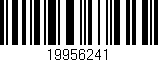 Código de barras (EAN, GTIN, SKU, ISBN): '19956241'
