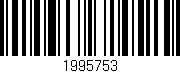Código de barras (EAN, GTIN, SKU, ISBN): '1995753'