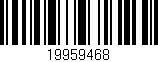 Código de barras (EAN, GTIN, SKU, ISBN): '19959468'